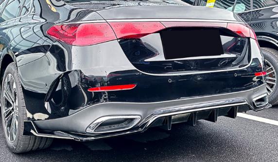 ดิฟฟิวเซอร์ท้าย W214 สำหรับกันชน AMG ดำเงา