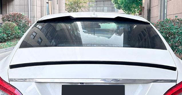 สปอยเลอร์หลังคา CLS W218 สีดำเงา