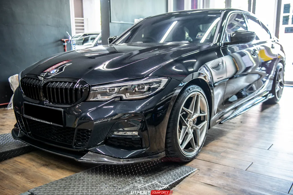 ลิ้นหน้า G20 Pre-LCI ทรง Hamann เพียวคาร์บอนแท้ carbon fiber