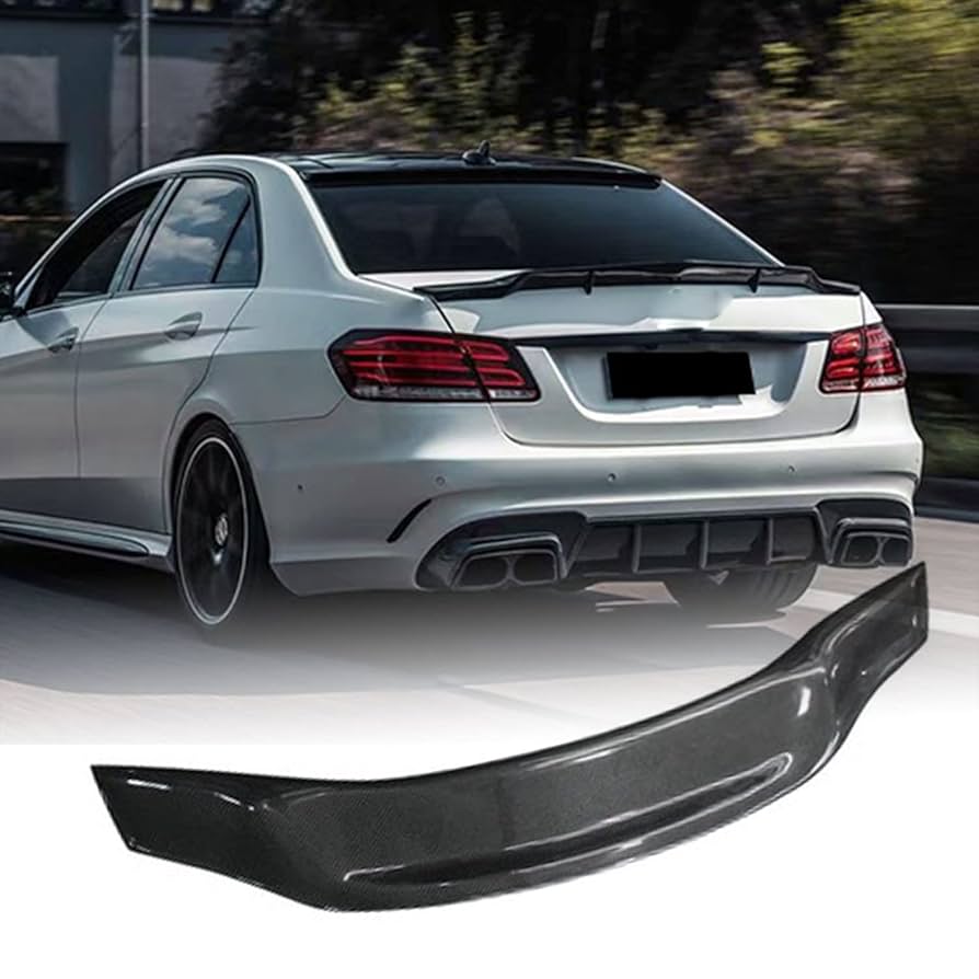 สปอยเลอร์ W212 ทรง R เพียวคาร์บอนแท้ carbon fiber