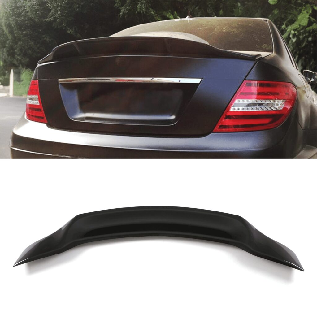 สปอยเลอร์ C-Class W204 ทรง RT สีดำเงา