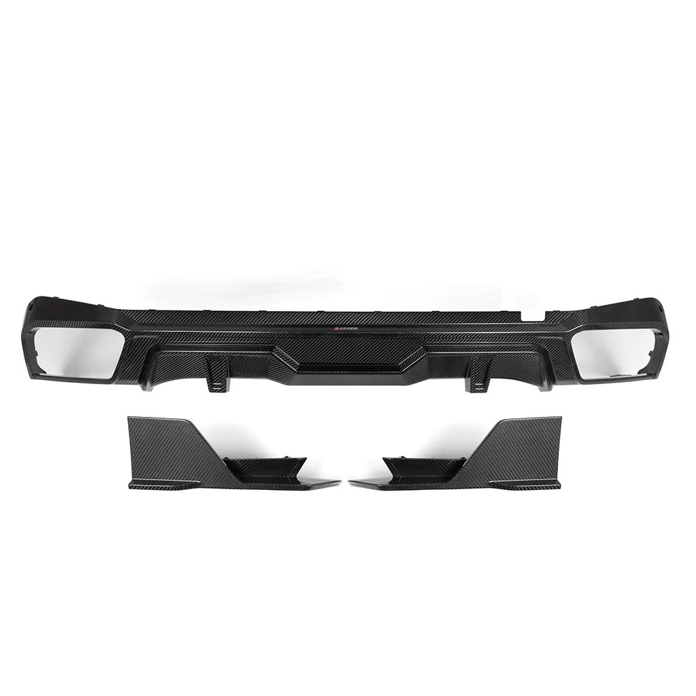[SOOQOO แท้] ดิฟฟิวเซอร์ท้าย X5 G05 LCI ทรง SQ - dry carbon prepreg แท้