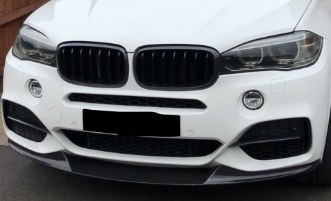 ลิ้นหน้า X5 F15 กันชน M Sport ดำเงา