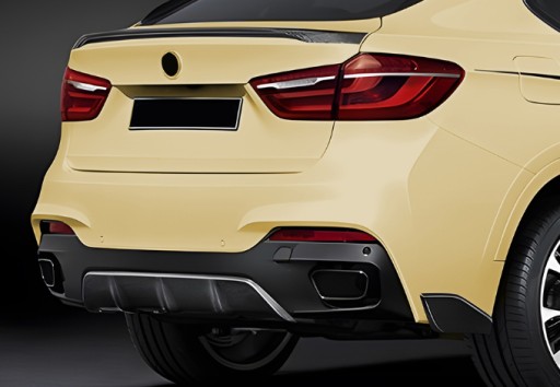 ดิฟฟิวเซอร์ท้าย X6 F16 สำหรับกันชน M Sport ดำเงา