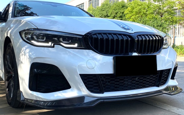 ลิ้นหน้า G20 Pre-LCI สำหรับกันชน M Sport สีดำเงา
