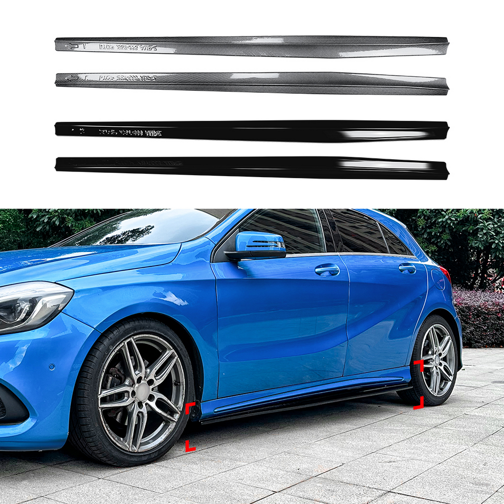 ลิ้นข้าง A-Class W176 สีดำเงา