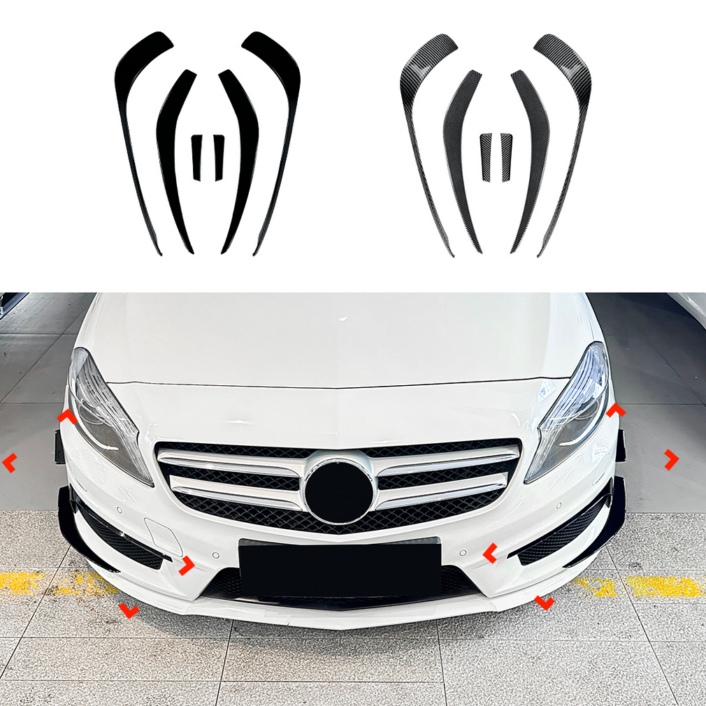 คิ้วกันชนหน้า A-Class W176 สีดำเงา