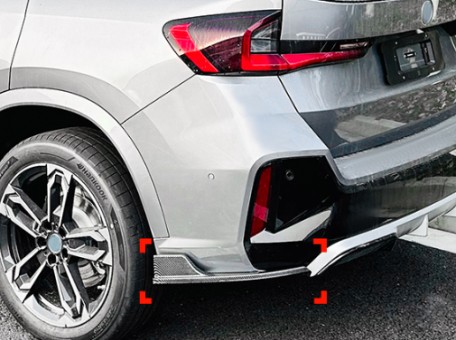 ลิ้นข้างกันชนท้าย X1 U11 สำหรับกันชน M Sport ดำเงา