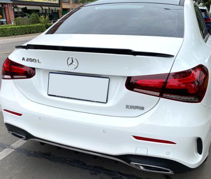 สปอยเลอร์ A-Class Sedan W177 V177 ทรง Brabus สีดำเงา