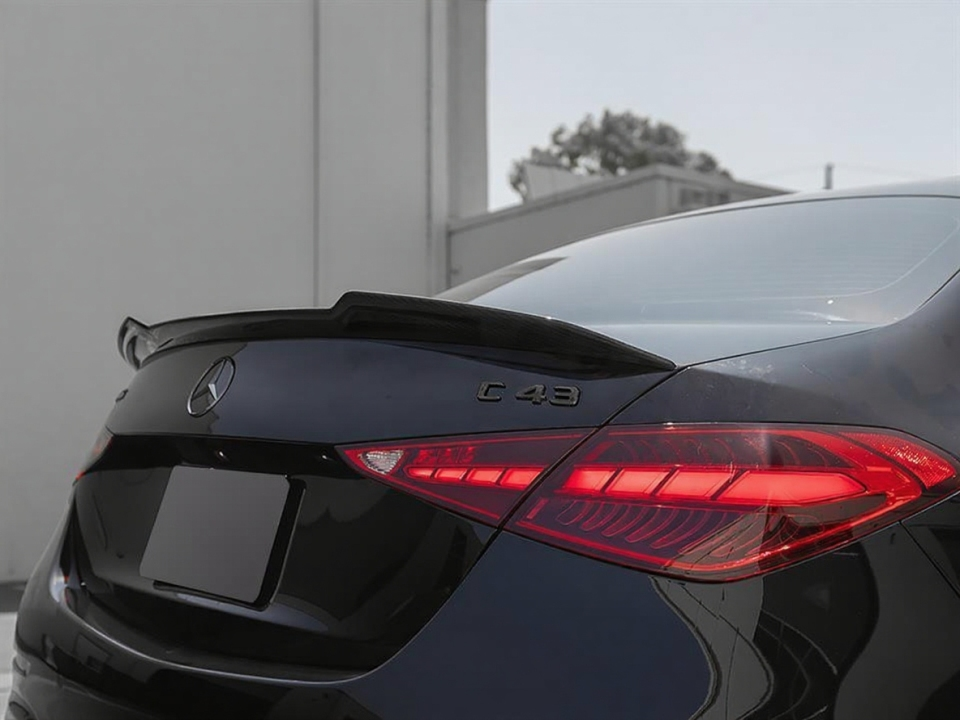 สปอยเลอร์ W206 ทรง X เพียวคาร์บอนแท้ carbon fiber
