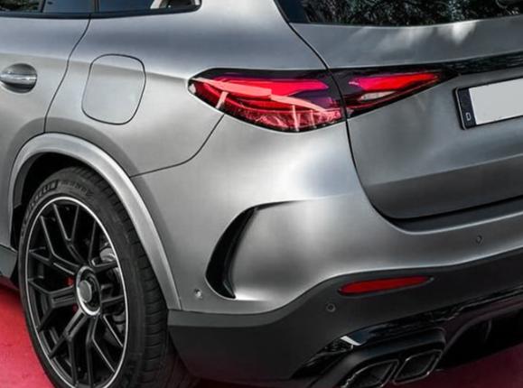 คิ้วกันชนท้าย GLC X254 กันชน AMG ดำเงา